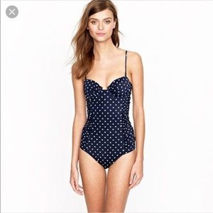 Jcrew Convertible Ruched One Piece Swimsuit